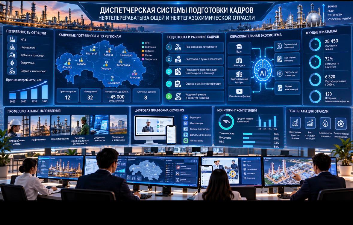 Диспетчерская цифровая система подготовки кадров нефтеперерабатывающей и нефтегазохимической отрасли.